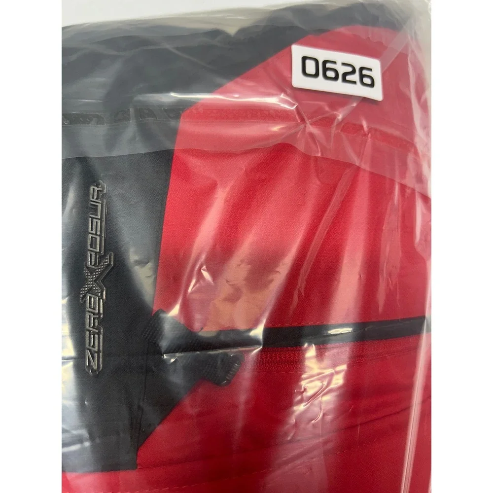 ZeroXposur Boys Red Black Geometric Hooded Ski Jacket Size 10/12 L52028S